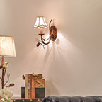 Vintage Pinecone Bird Wall Sconce Lamp