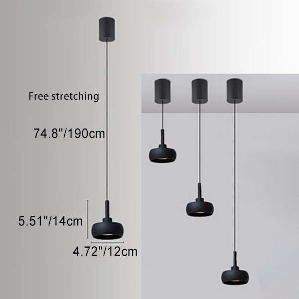 Premium Nordic Minimalist Retractable Dome LED Pendant Light