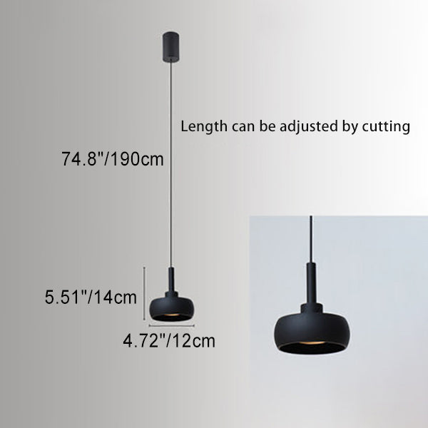 Premium Nordic Minimalist Retractable Dome LED Pendant Light