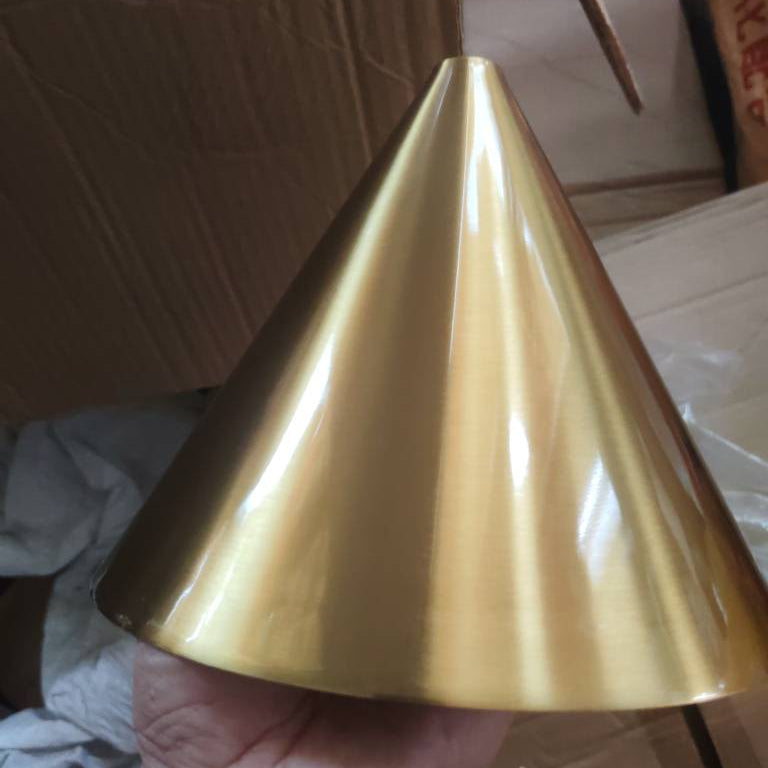 Brass Cone Iron Wall Sconce