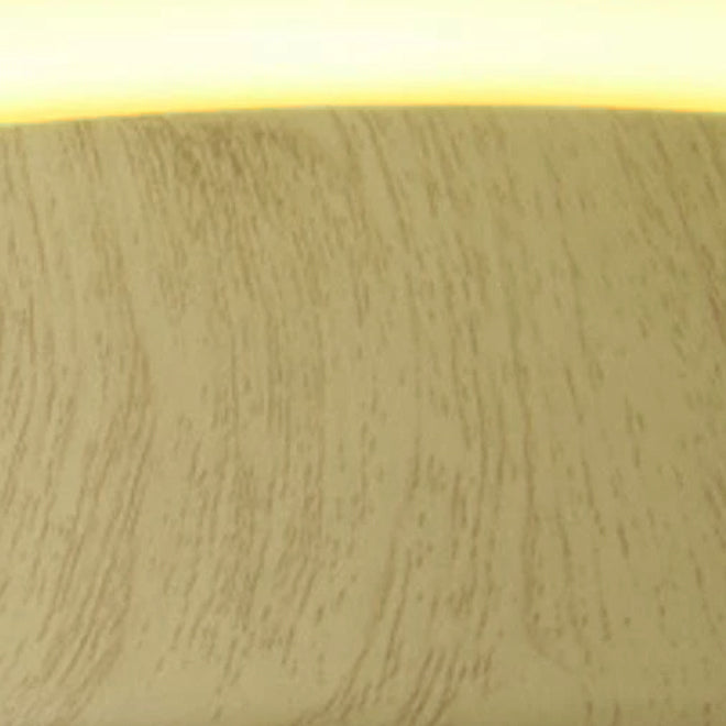 Contemporary Round Wood Grain LED Flush Mount Ceiling Light