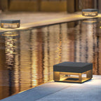 Modern Square Galvanized Iron LED Outdoor Pillar Light