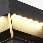 Modern Square Galvanized Iron LED Outdoor Pillar Light