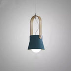 Nordic 1-Light Wood Pendant Light with Handle