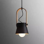 Nordic 1-Light Wood Pendant Light with Handle