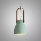 Nordic 1-Light Wood Pendant Light with Handle