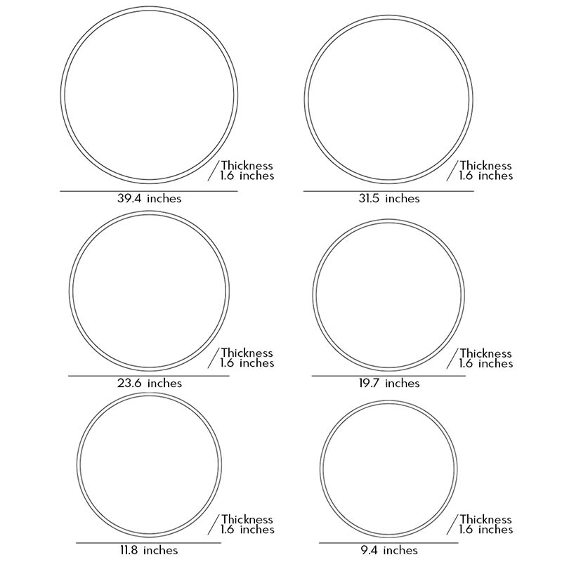 Modern Round LED Full Moon Wall Lamp
