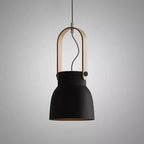 Nordic 1-Light Wood Pendant Light with Handle
