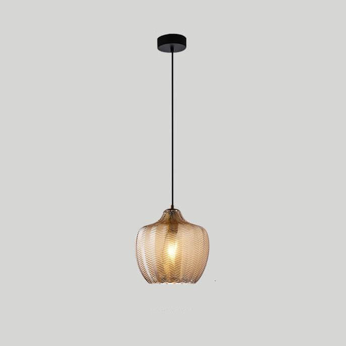 Nordic Wavy Glass Pendant Lamp