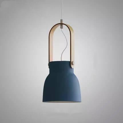 Nordic 1-Light Wood Pendant Light with Handle