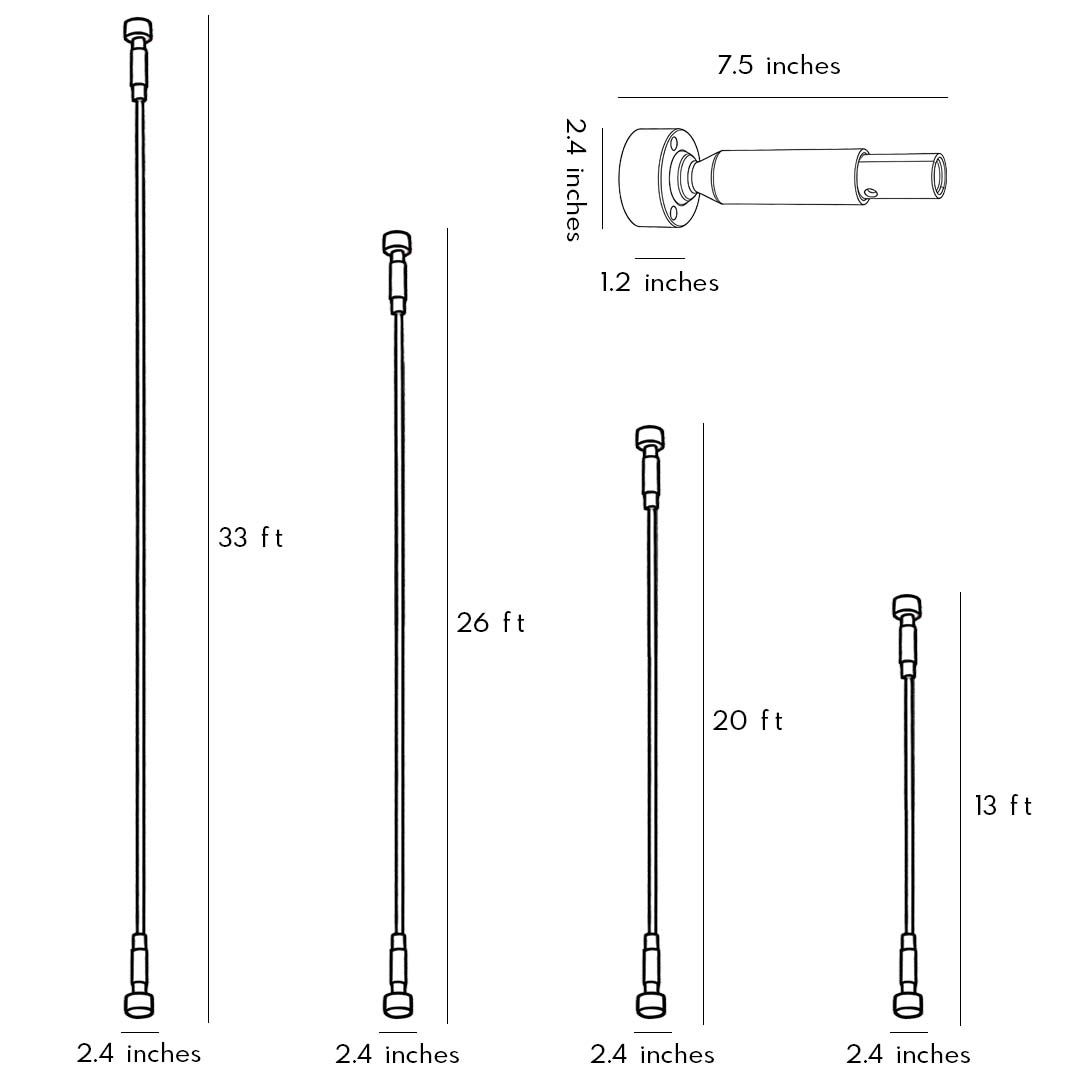 Ultra-Thin Rotatable LED Steel Bar Light - Skyline Collection