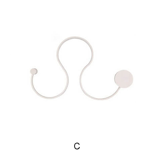 Curved Aluminum LED Snake Wall Sconce