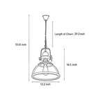 Retro Industrial Clear Glass Pendant Light Fixture