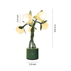 Vintage Green Artistic Table Lamp with Adjustable Stems
