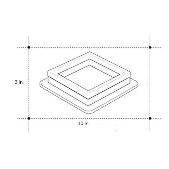 Modern LED Square Flush Mount Ceiling Light - Metal & Acrylic Design