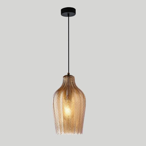 Nordic Wavy Glass Pendant Lamp