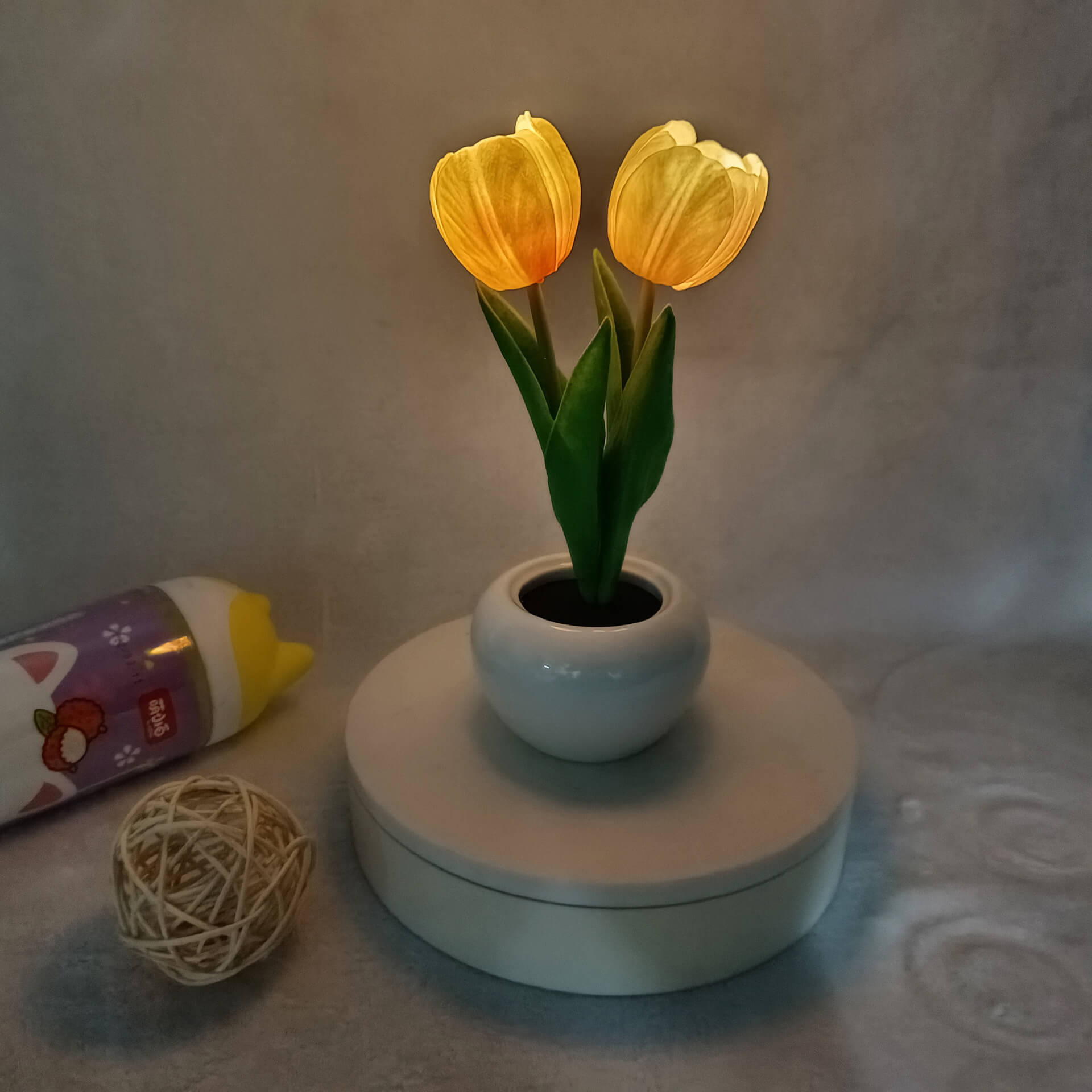 Premium LED Tulip Peony Night Light Table Lamp