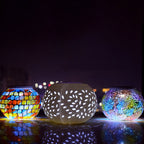 Premium Stained Glass Solar LED Outdoor Garden Light