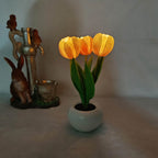 Premium LED Tulip Peony Night Light Table Lamp