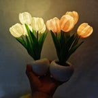 Premium LED Tulip Peony Night Light Table Lamp