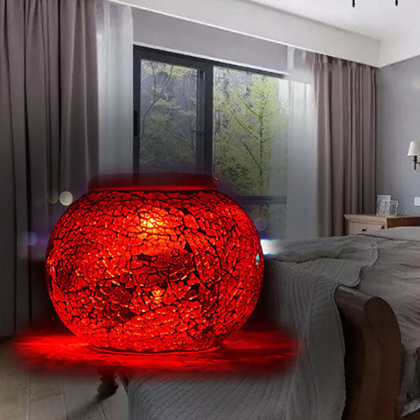Premium Stained Glass Solar LED Outdoor Garden Light