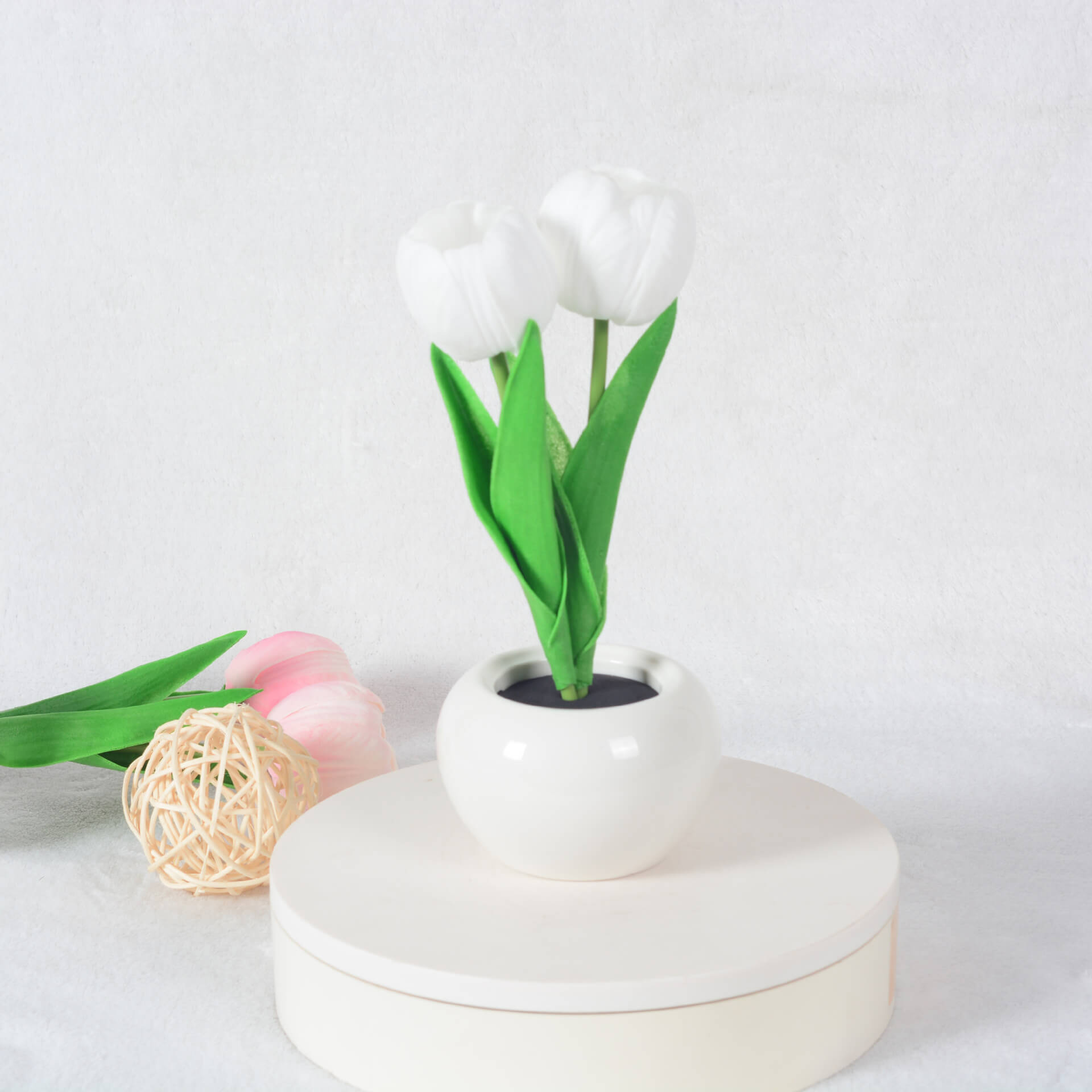 Premium LED Tulip Peony Night Light Table Lamp