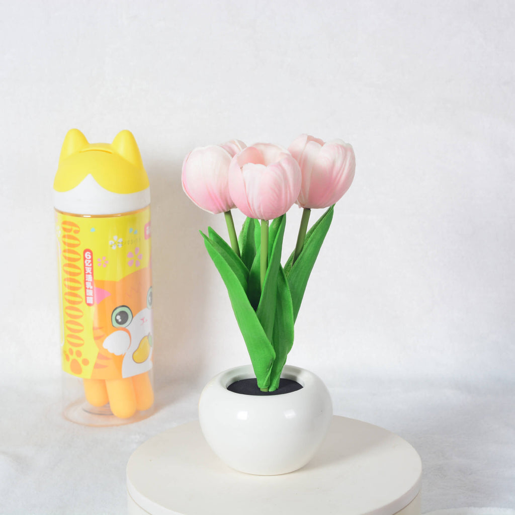 Premium LED Tulip Peony Night Light Table Lamp