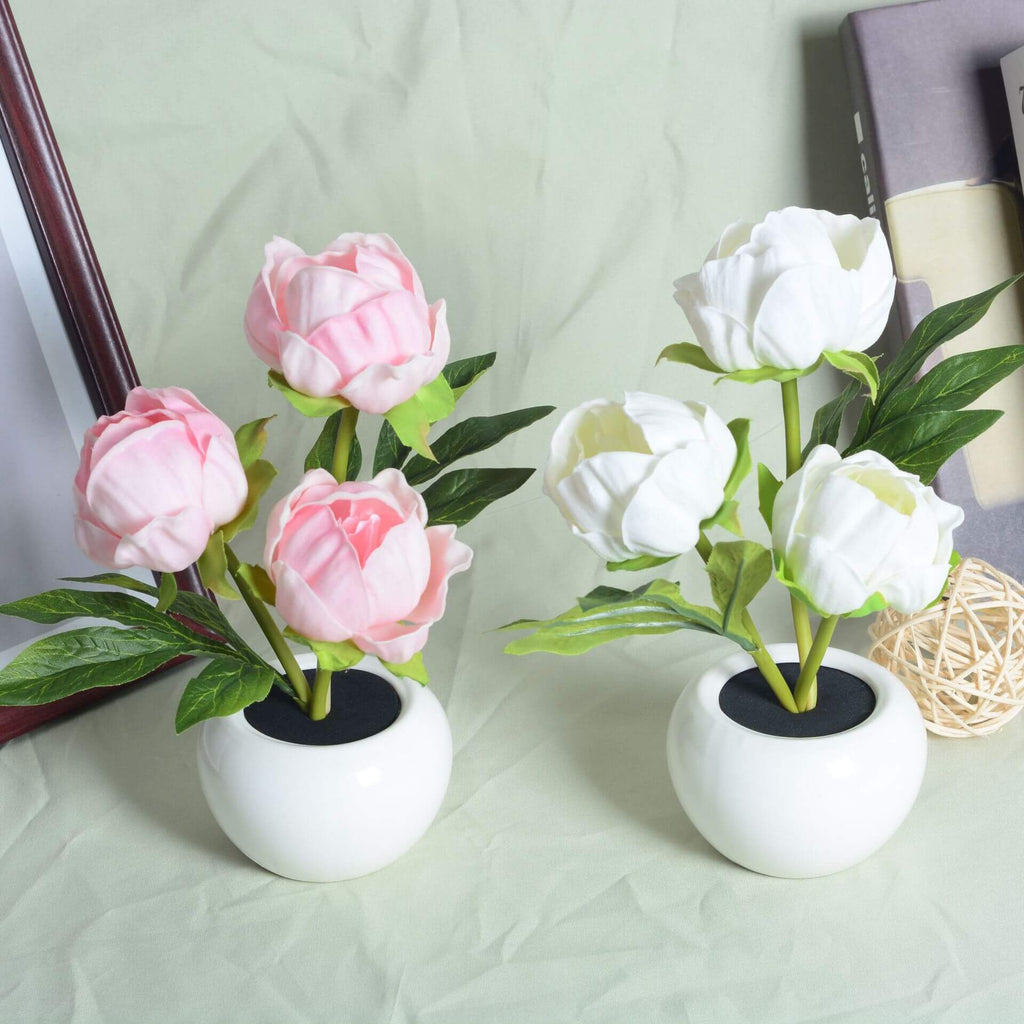Premium LED Tulip Peony Night Light Table Lamp