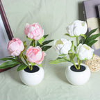 Premium LED Tulip Peony Night Light Table Lamp