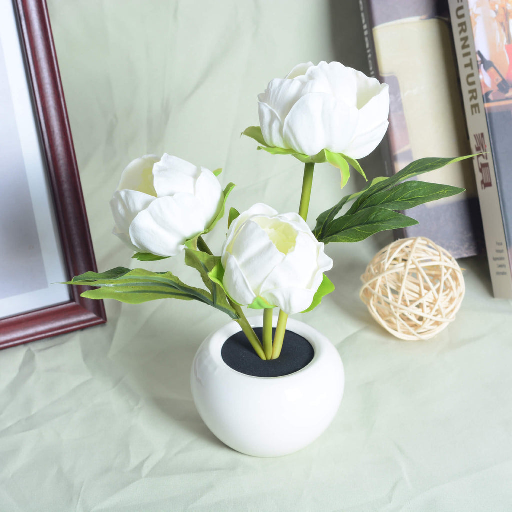 Premium LED Tulip Peony Night Light Table Lamp