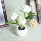 Premium LED Tulip Peony Night Light Table Lamp