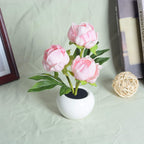 Premium LED Tulip Peony Night Light Table Lamp