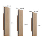 Rotatable Minimalist Rectangular Wood LED Wall Lamp