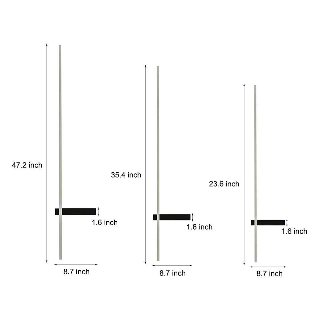 Modern Black Waterproof LED Linear Wall Light