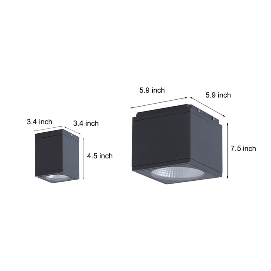 Premium Square LED Waterproof Ceiling Light for Balcony, Hallway, and Bedroom