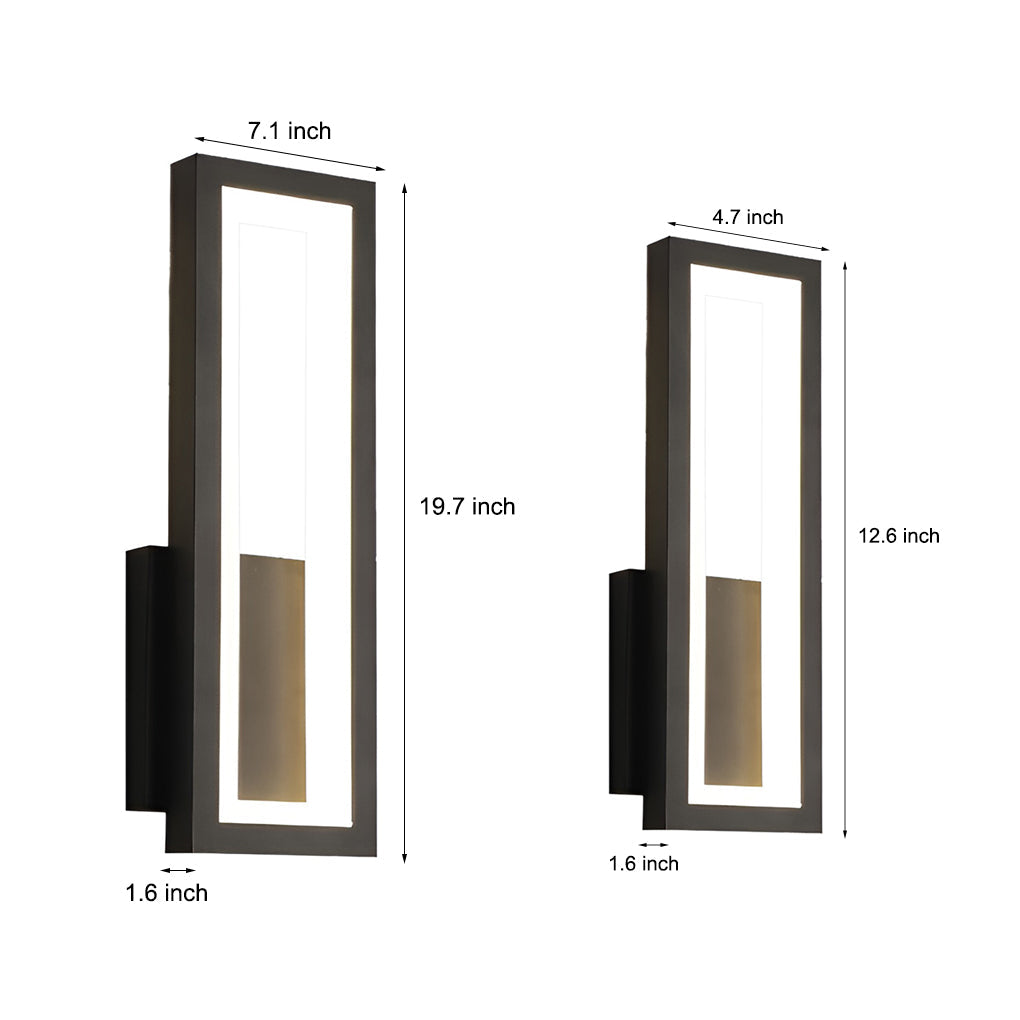 Modern Rectangular LED Wall Sconce Light Fixture