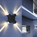Modern Waterproof Black LED Wall Lamp with Starlight Design
