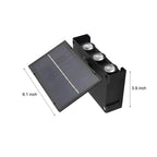 Modern Rectangular Waterproof LED Solar Wall Light
