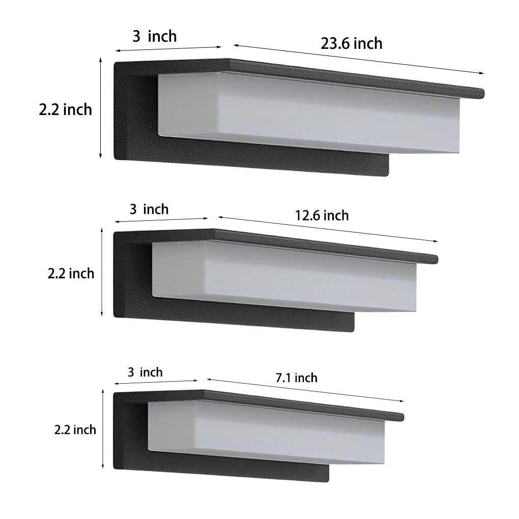 Premium Waterproof LED Rectangular Wall Light for Front Porches