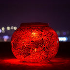 Premium Stained Glass Solar LED Outdoor Garden Light