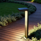 Modern L-Shaped Metal Landscape Path Light for Outdoor Use