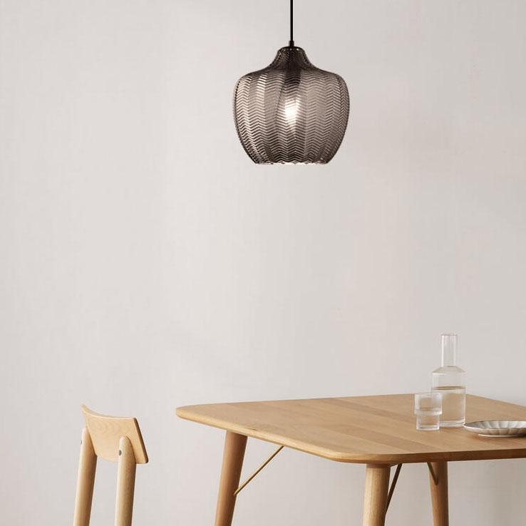 Nordic Wavy Glass Pendant Lamp