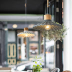 Scalloped Cement Pendant Light