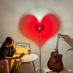 Heart-Shaped LED Floor Lamp - 1-Light Design