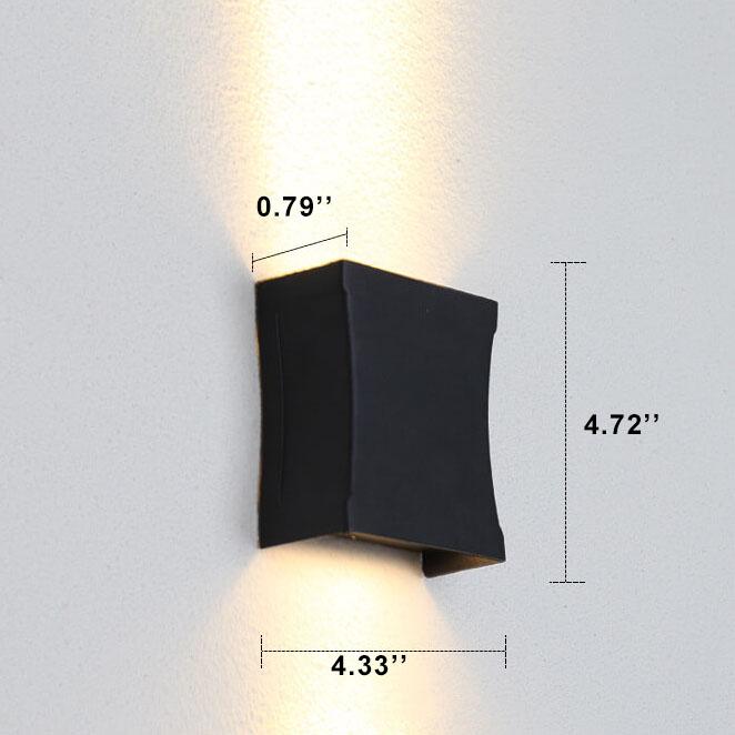 Premium Square Aluminum LED Outdoor Wall Light