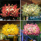 Colorful Floral 3-Light Globe Chandelier