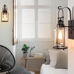 Premium Vintage 1-Light Wall Lantern Sconce
