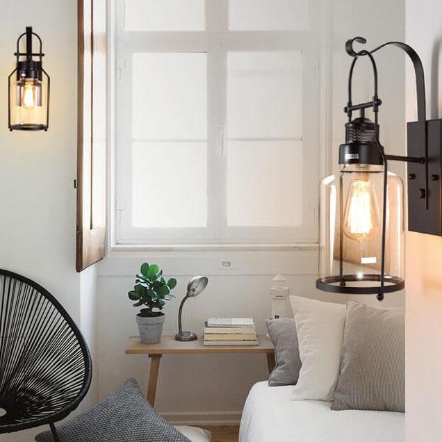 Premium Vintage 1-Light Wall Lantern Sconce