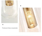 Clear Glass Cylinder Wall Sconce