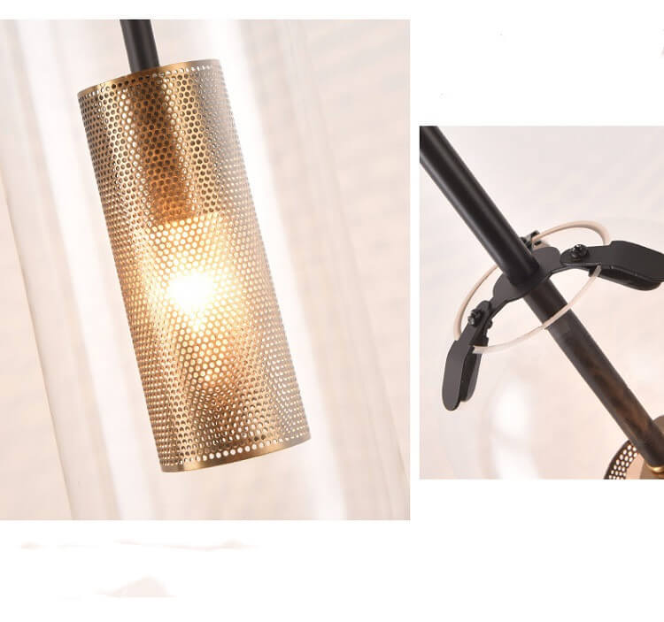 Clear Glass Cylinder Wall Sconce